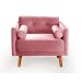 Poltrona Luma - Suede Rosa
