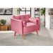 Poltrona Luma - Suede Rosa