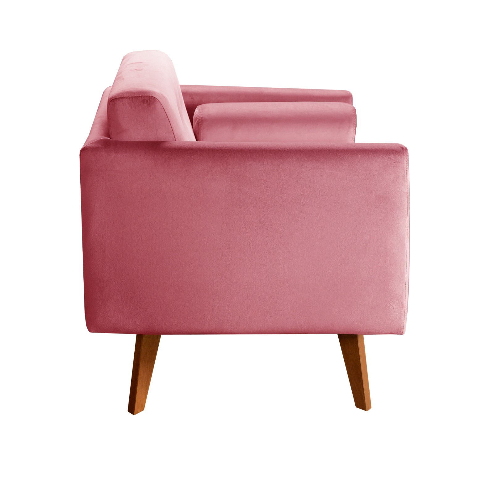 Poltrona Luma - Suede Rosa