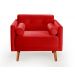 Poltrona Luma - Suede Vermelho