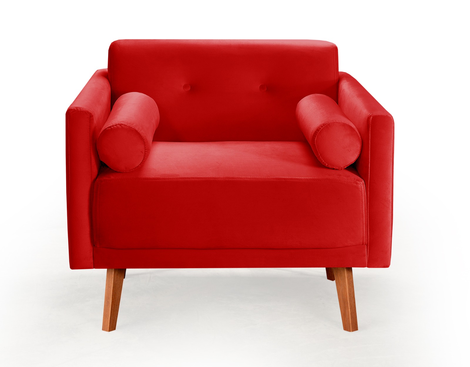 Poltrona Luma - Suede Vermelho