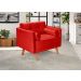 Poltrona Luma - Suede Vermelho