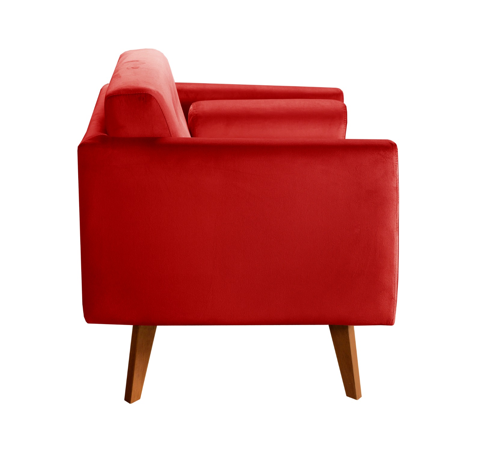 Poltrona Luma - Suede Vermelho