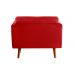 Poltrona Luma - Suede Vermelho
