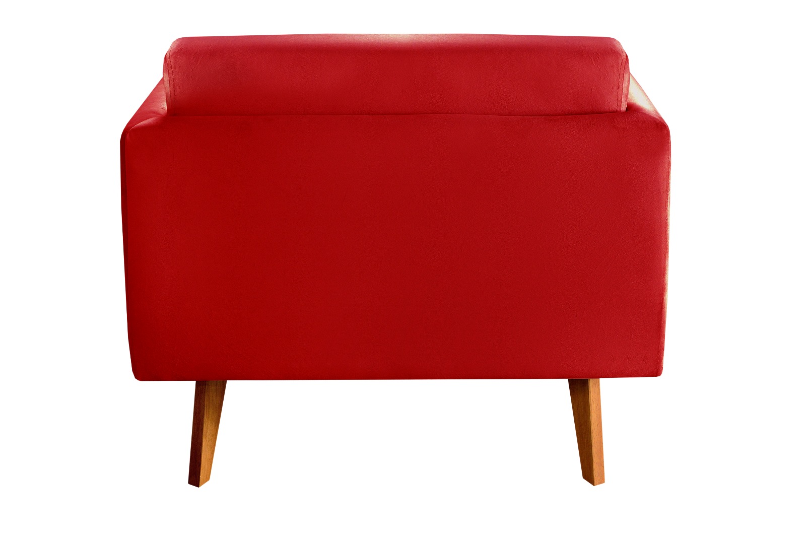 Poltrona Luma - Suede Vermelho