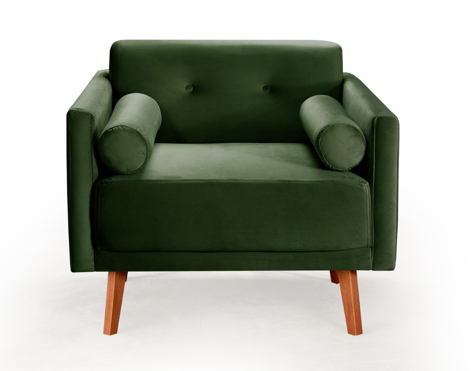 Poltrona Luma - Veludo Verde