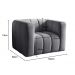Poltrona Mona Cor:Linho Cinza 320