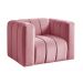 Poltrona Mona Cor:Suede Rosa 280