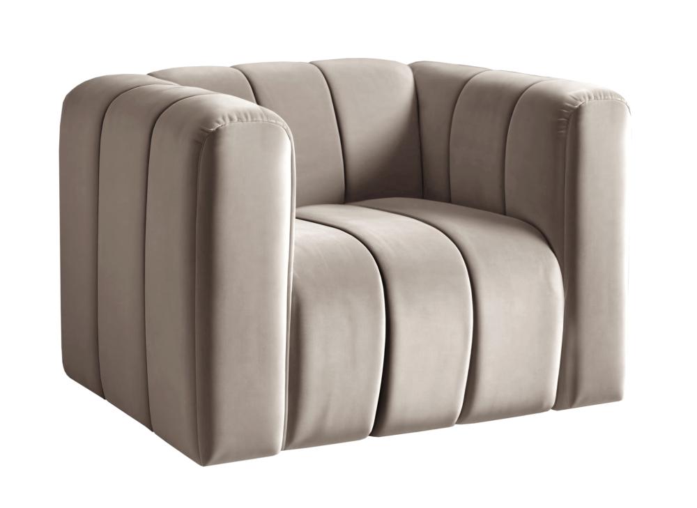 Poltrona Mona Cor:Veludo Capuccino 250