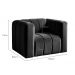 Poltrona Mona Cor:Veludo Preto 410
