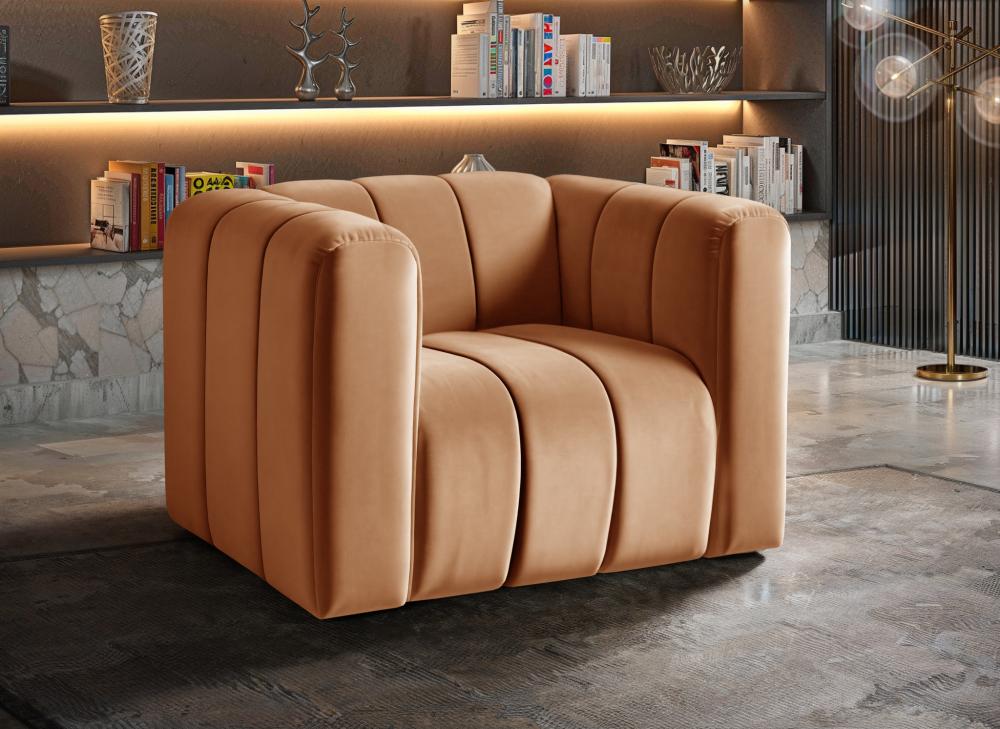 Poltrona Mona Cor:Veludo Terracota 400