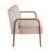 Poltrona Namoradeira 2 Lugares Anita - Suede Bege