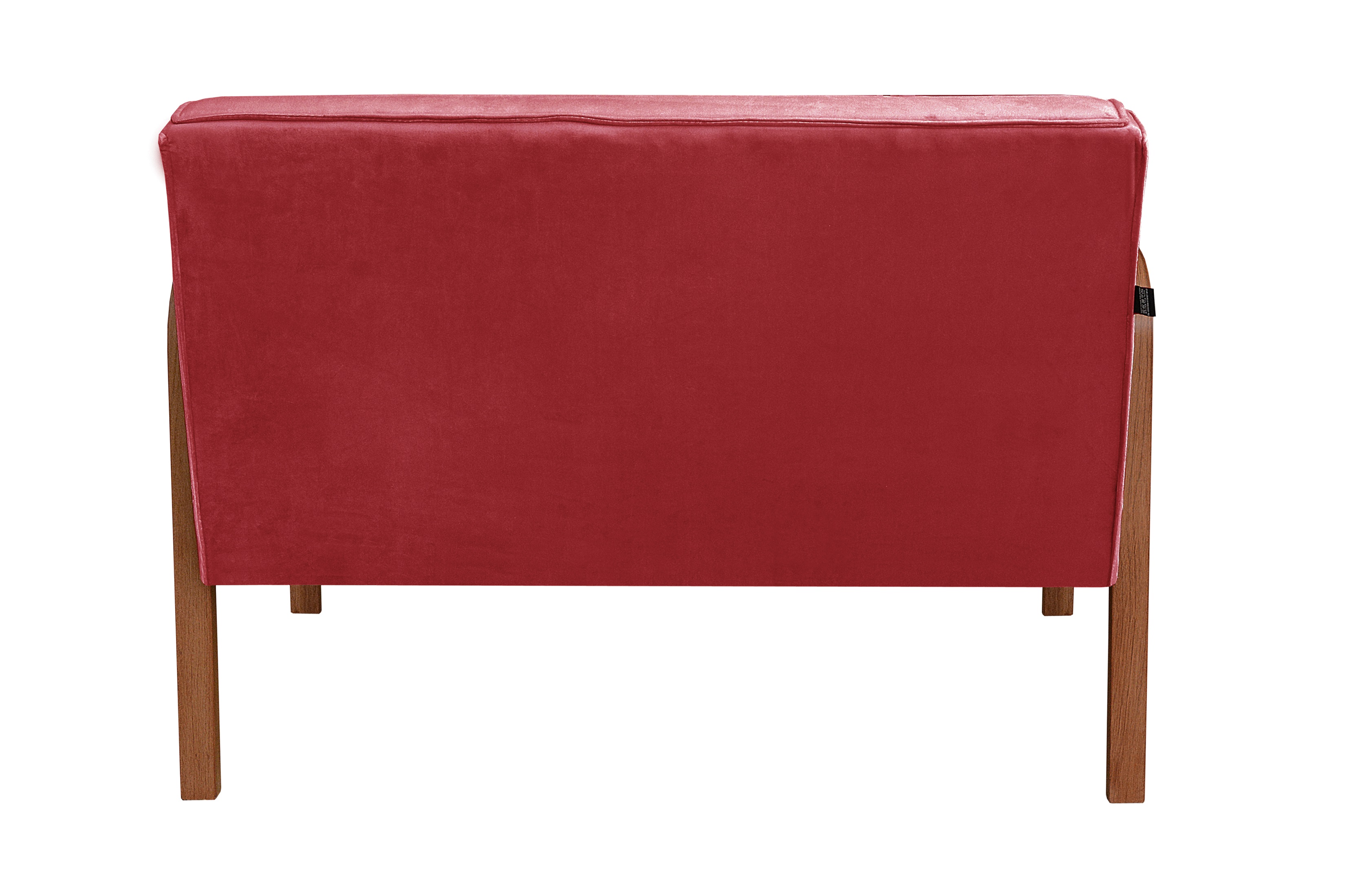 Poltrona Namoradeira 2 Lugares Anita - Suede Bordô