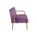 Poltrona Namoradeira 2 Lugares Anita - Veludo Roxo