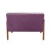 Poltrona Namoradeira 2 Lugares Anita - Veludo Roxo