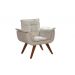 Poltrona Opala Decorativa - Suede Bege