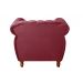Poltrona Realeza Chesterfield Cadeira Vintage Decoração Retrô - Suede Bordô