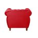 Poltrona Realeza Chesterfield Cadeira Vintage Decoração Retrô - Suede Vermelho