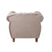 Poltrona Realeza Chesterfield Cadeira Vintage Decoração Retrô - Veludo Capuccino