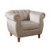 Poltrona Realeza Chesterfield Cadeira Vintage Decoração Retrô - Veludo Capuccino