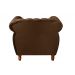 Poltrona Realeza Chesterfield Cadeira Vintage Decoração Retrô - Veludo Marrom