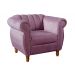 Poltrona Realeza Chesterfield Cadeira Vintage Decoração Retrô - Veludo Roxo