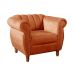 Poltrona Realeza Chesterfield Cadeira Vintage Decoração Retrô - Veludo Terracota