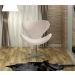 Poltrona Swan Giratória De Alumínio Ísis - Suede Bege