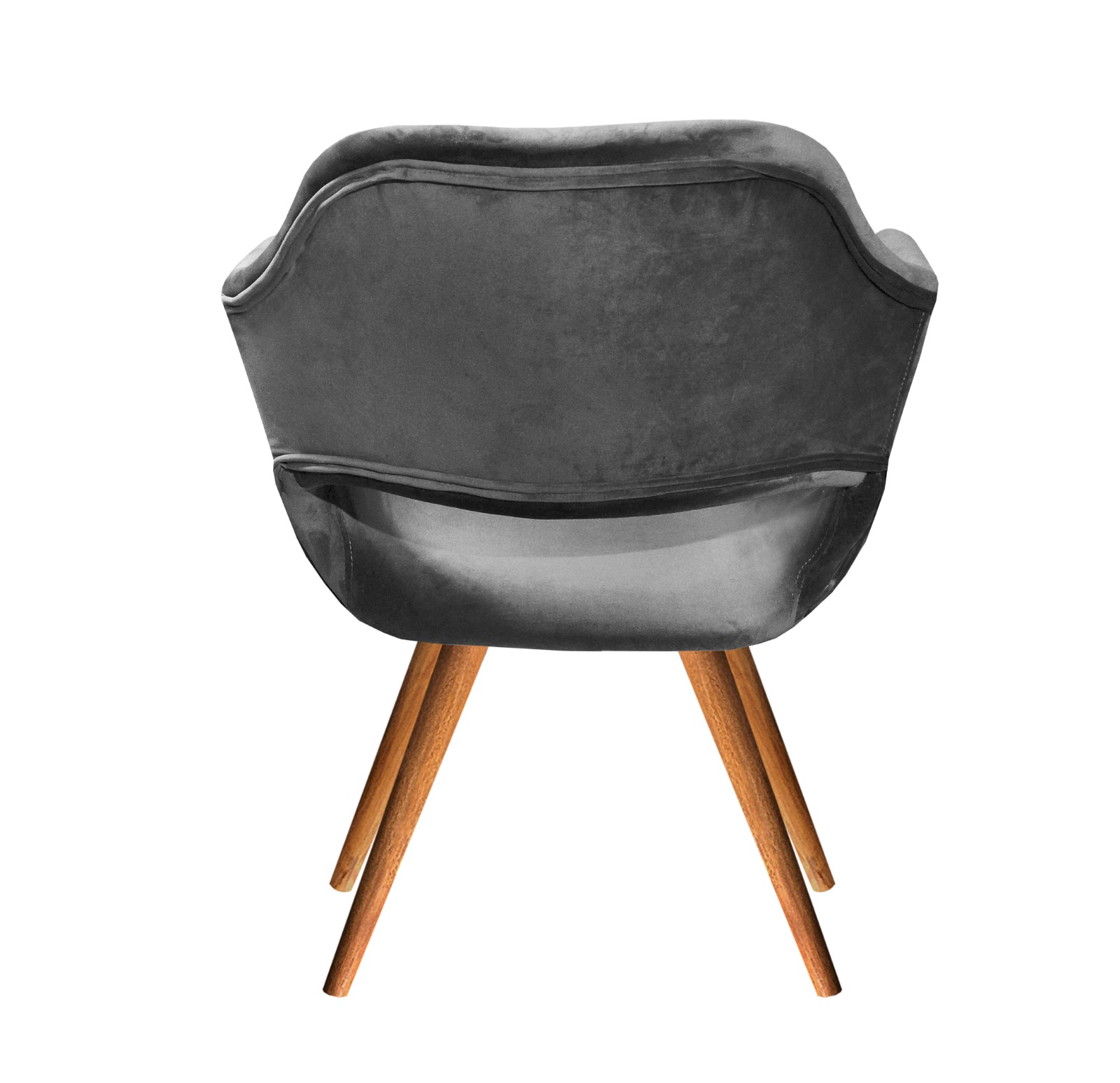 Poltrona Zara - Suede Cinza Grafite