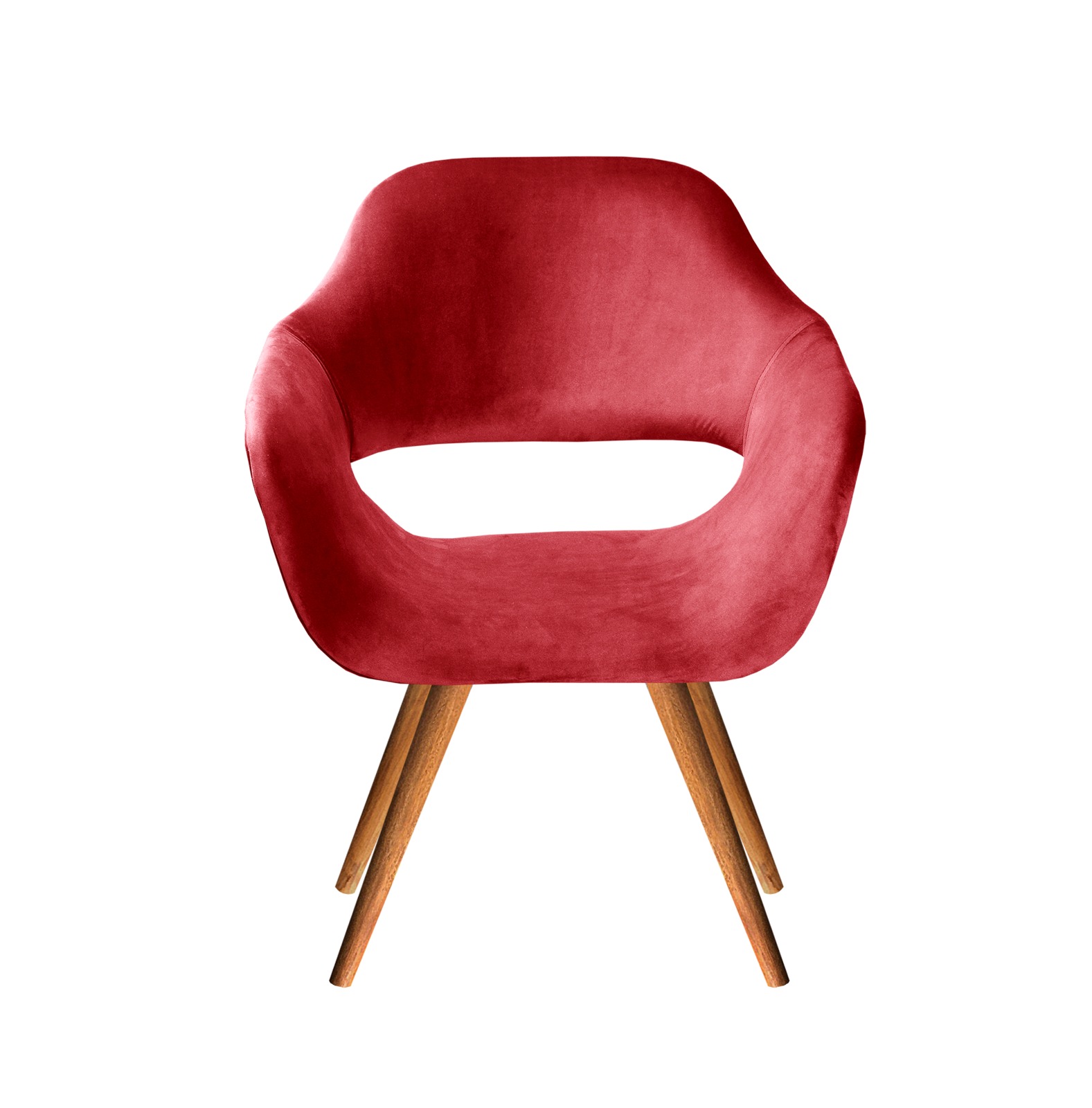 Poltrona Zara - Suede Vermelho