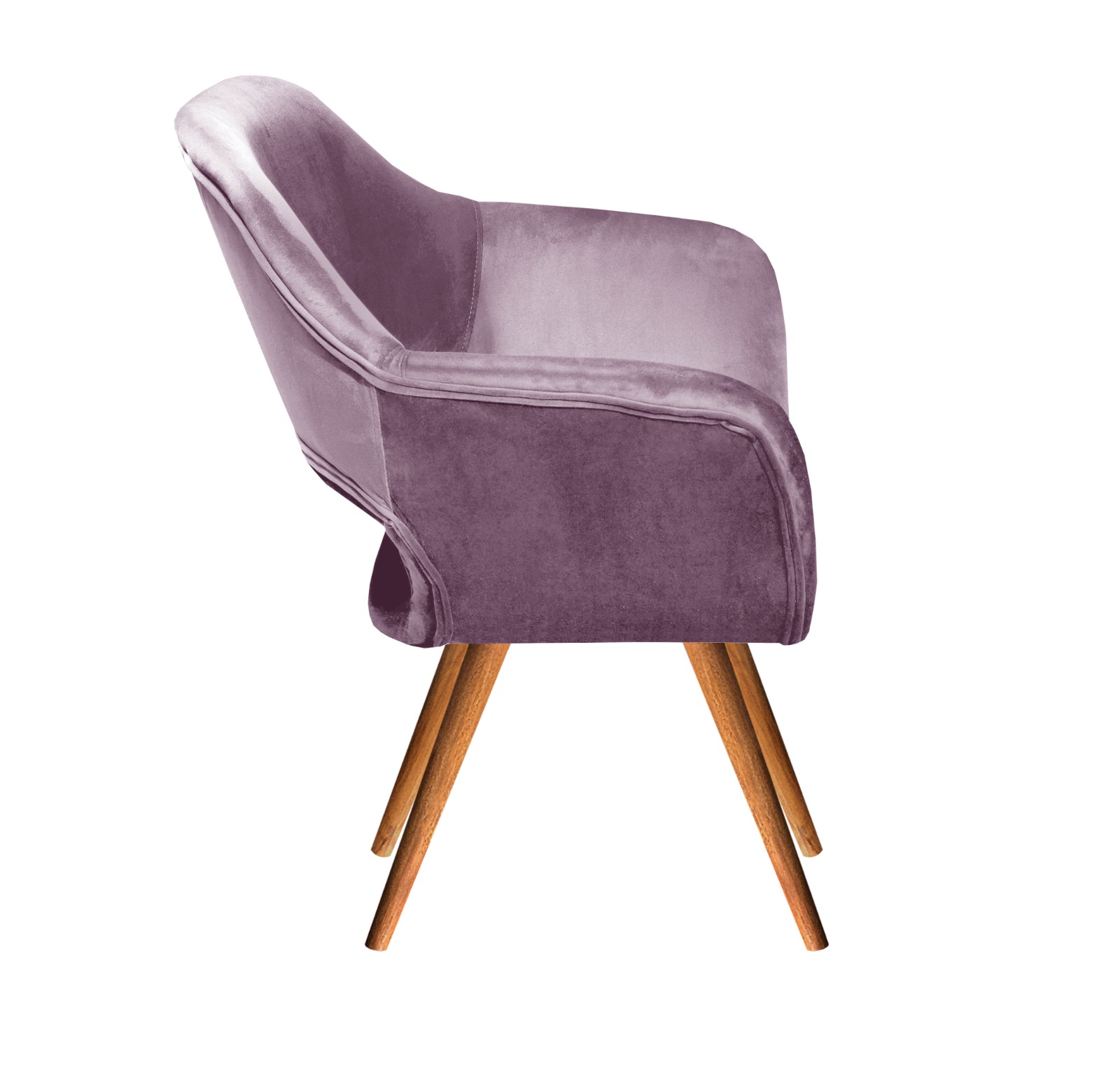 Poltrona Zara - Veludo Roxo