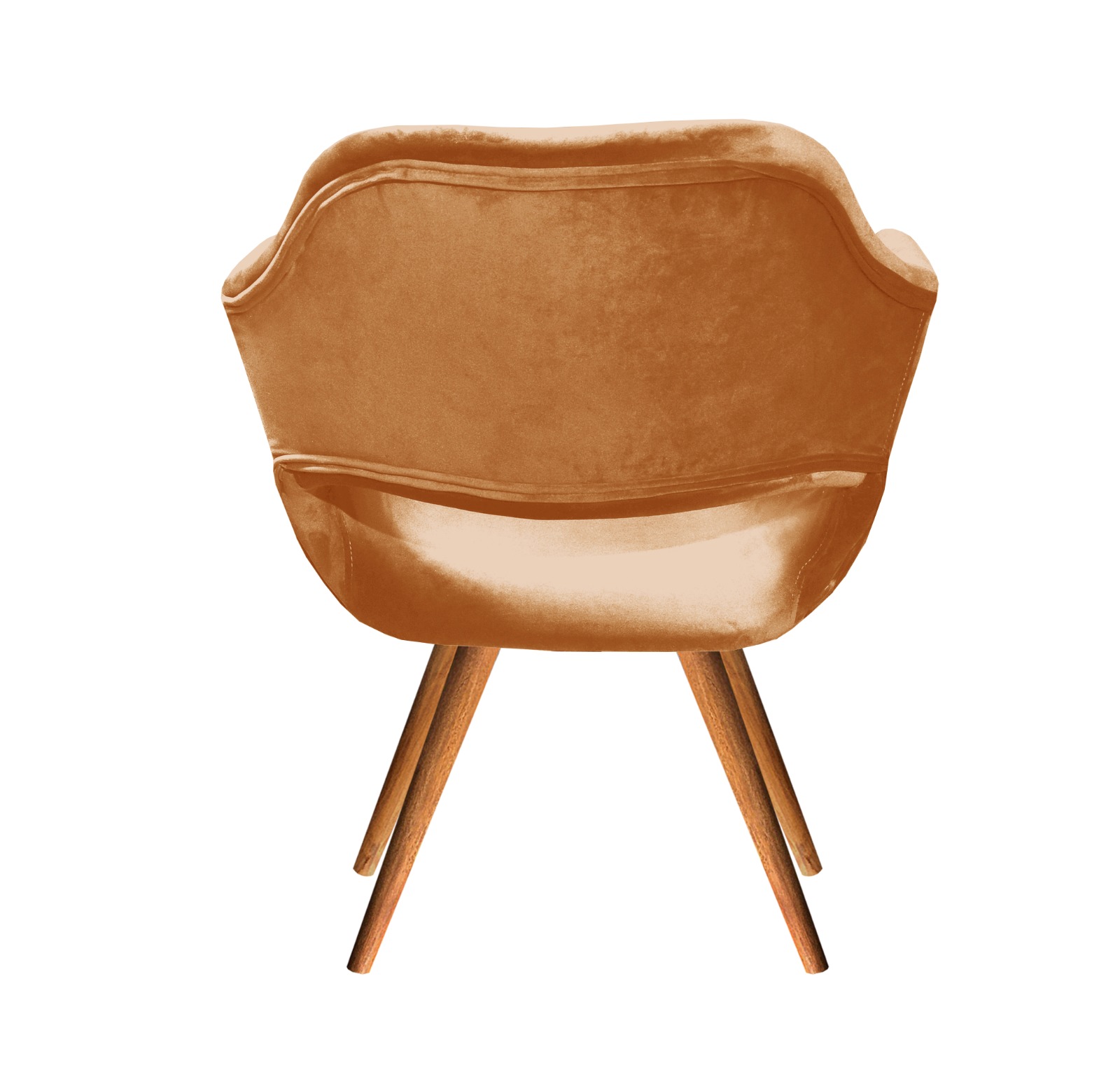 Poltrona Zara - Veludo Terracota