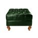 Puff Banqueta Capitonê Chesterfield Apoio Para Os Pés - Couríssimo Verde