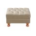 Puff Decorativo Capitonê Chesterfield - Couríssimo Bege