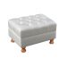 Puff Decorativo Capitonê Chesterfield - Couríssimo Branco