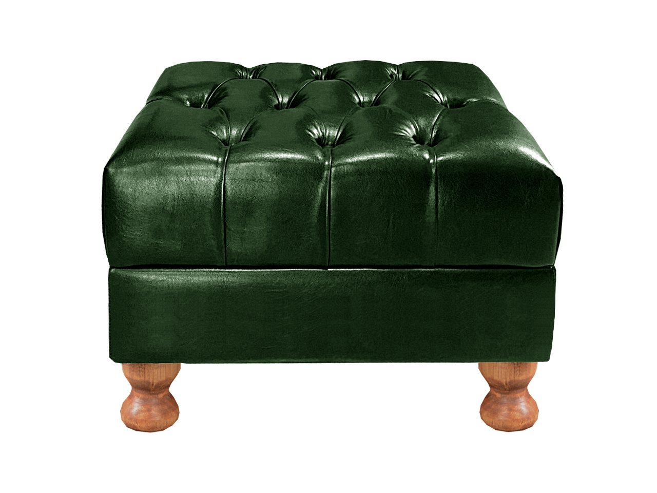 Puff Decorativo Capitonê Chesterfield - Couríssimo Verde