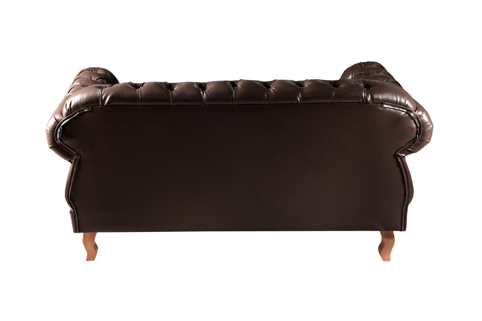 Sofá 2 Lugares Chesterfield Capitonê Duquesa Clássico - Couríssimo Café