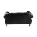 Sofá 2 Lugares Chesterfield Capitonê Duquesa Clássico - Couríssimo Preto