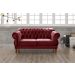 Sofá 2 Lugares Chesterfield Capitonê Duquesa Clássico - Suede Bordô