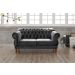 Sofá 2 Lugares Chesterfield Capitonê Duquesa Clássico - Suede Cinza
