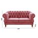 Sofá 2 Lugares Chesterfield Capitonê Duquesa Clássico - Suede Rosa