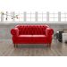 Sofá 2 Lugares Chesterfield Capitonê Duquesa Clássico - Suede Vermelho