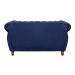 Sofá 2 Lugares Chesterfield Sofá Realeza Vintage - Suede Azul Marinho