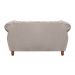 Sofá 2 Lugares Chesterfield Sofá Realeza Vintage - Suede Bege Claro