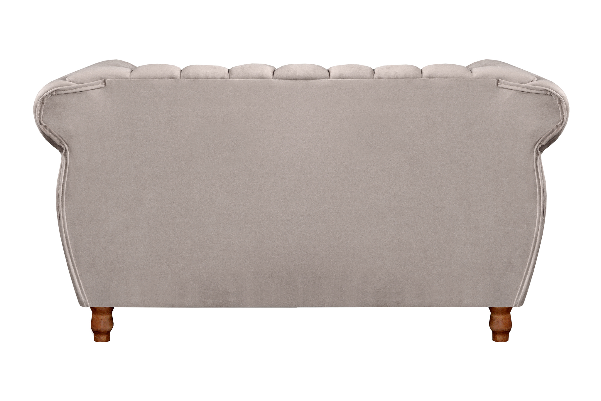 Sofá 2 Lugares Chesterfield Sofá Realeza Vintage - Suede Bege Claro