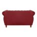 Sofá 2 Lugares Chesterfield Sofá Realeza Vintage - Suede Bordô