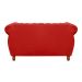 Sofá 2 Lugares Chesterfield Sofá Realeza Vintage - Suede Vermelho 100