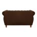 Sofá 2 Lugares Chesterfield Sofá Realeza Vintage - Veludo Marrom