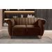 Sofá 2 Lugares Chesterfield Sofá Realeza Vintage - Veludo Marrom