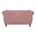 Sofá 2 Lugares Chesterfield Sofá Realeza Vintage - Veludo Rosê